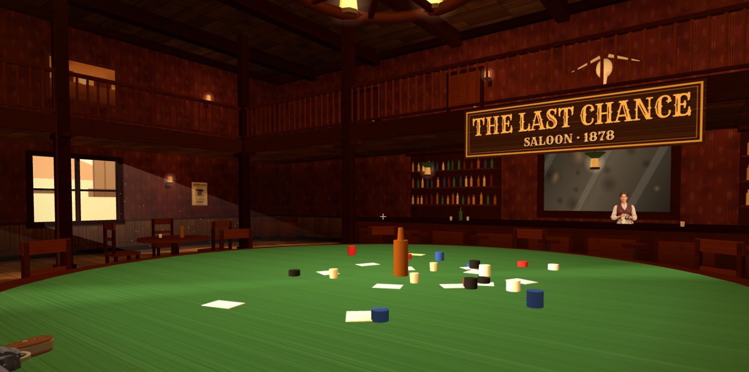 Drveni Saloon i likovi iz igre Wild West Duel